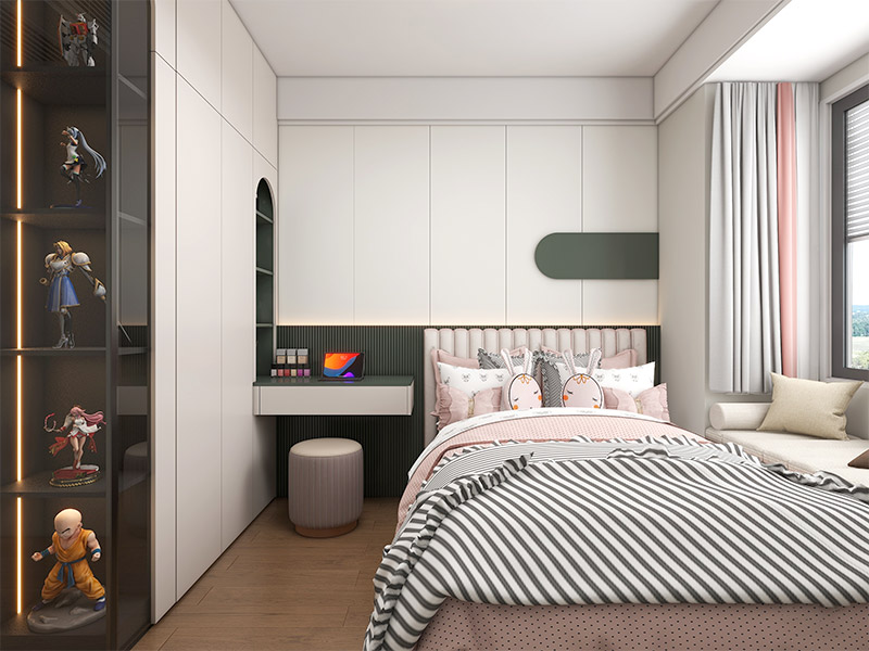 How Should The Bedroom Space Be Designed To Make The Entire Space Look More Spacious?