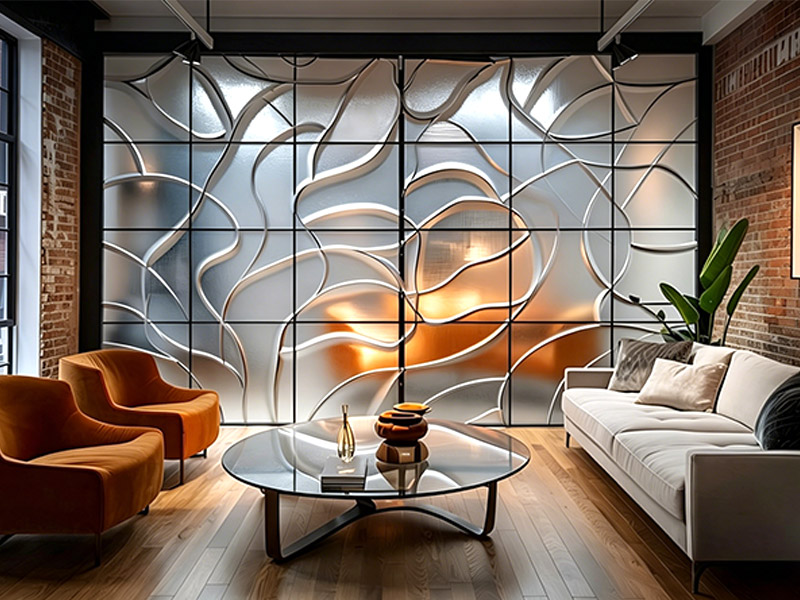 Glass wall panelling