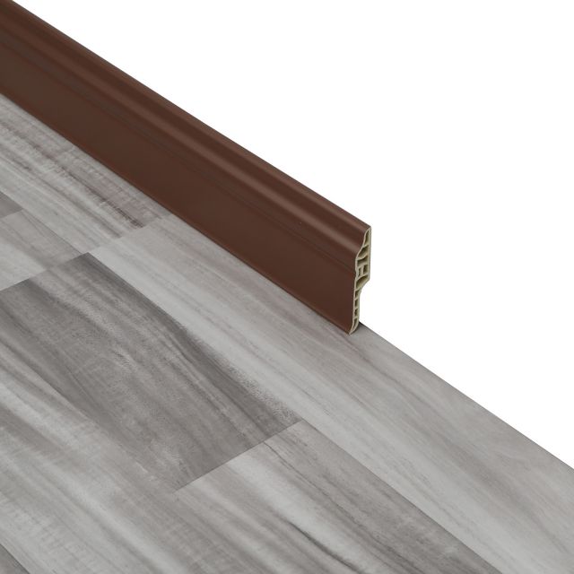 68mm Height Water-proof Wooden Texture Surface Vinyl Flooring PVC Skirting Board-SDF68