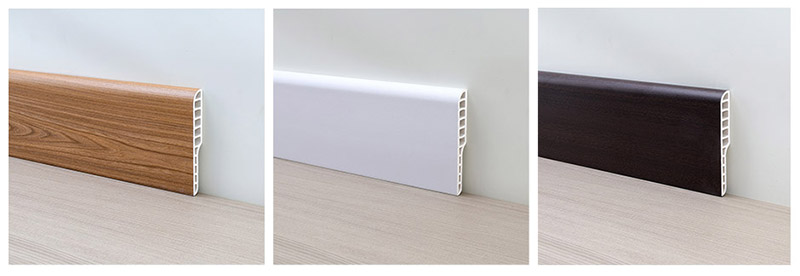 95*15mm PVC Pencil Round Skirting Board