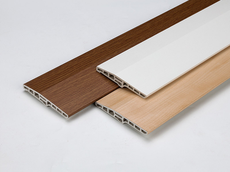 100*15mm Chamfered Hollow PVC Skirting Board