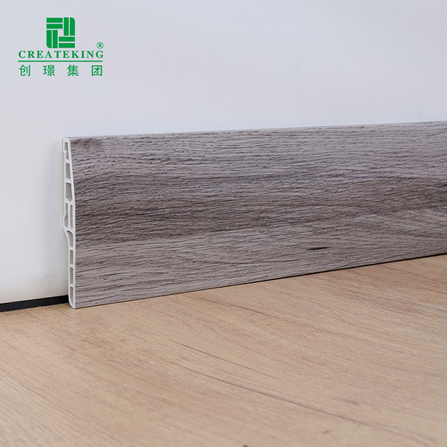 100*15mm Chamfered Hollow PVC Skirting Board
