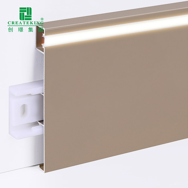 80*9mm LED Aluminum Alloy Skirting Board