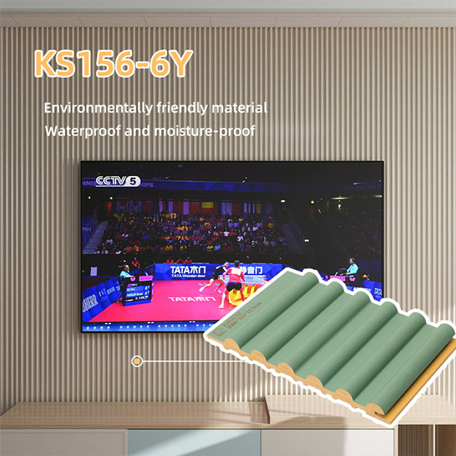 156*12.8mm PVC Outer Half-round Solid Wall Panel