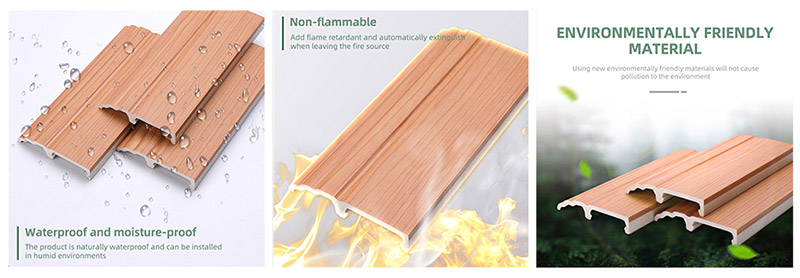 85*16mm PVC Clip-on Skirting Board