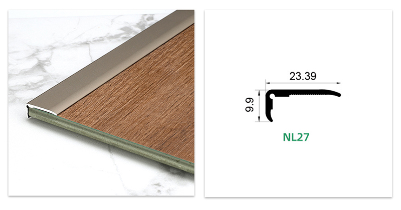 L-shaped Aluminum Floor Edge Banding