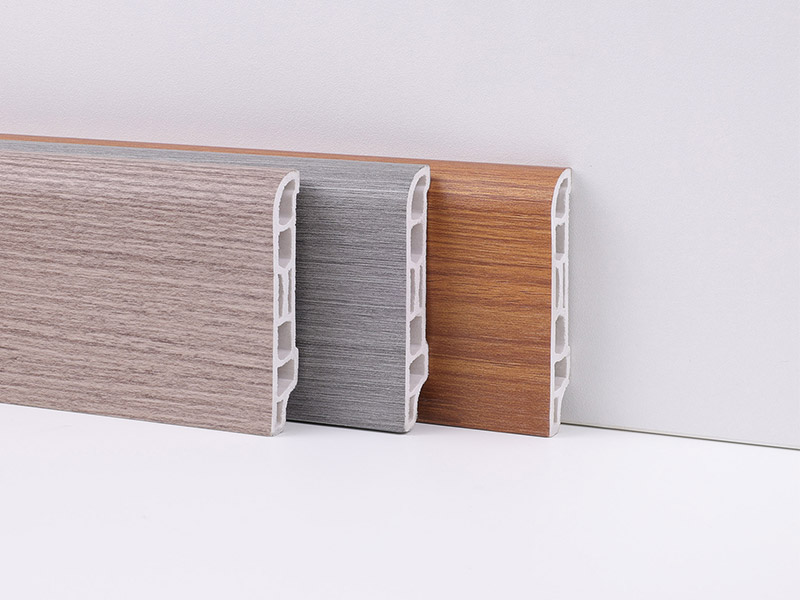 60*15mm Wood Grain PVC Skirting Board