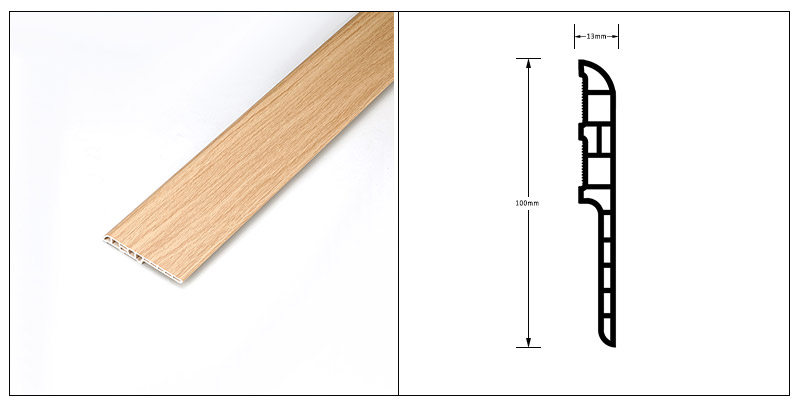 100*13mm SPC High Skirting Board