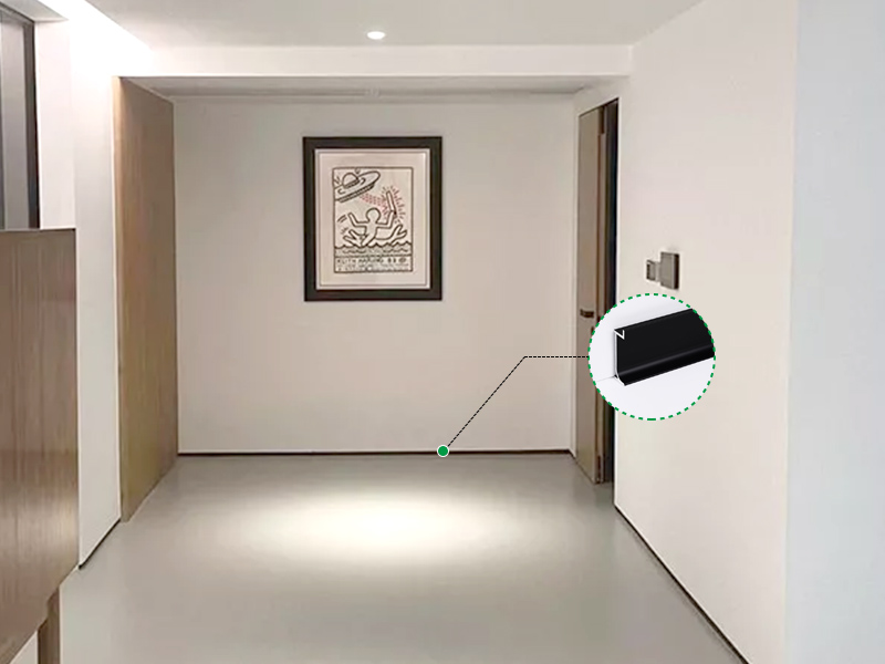 30*12 Recessed Aluminium Skirting
