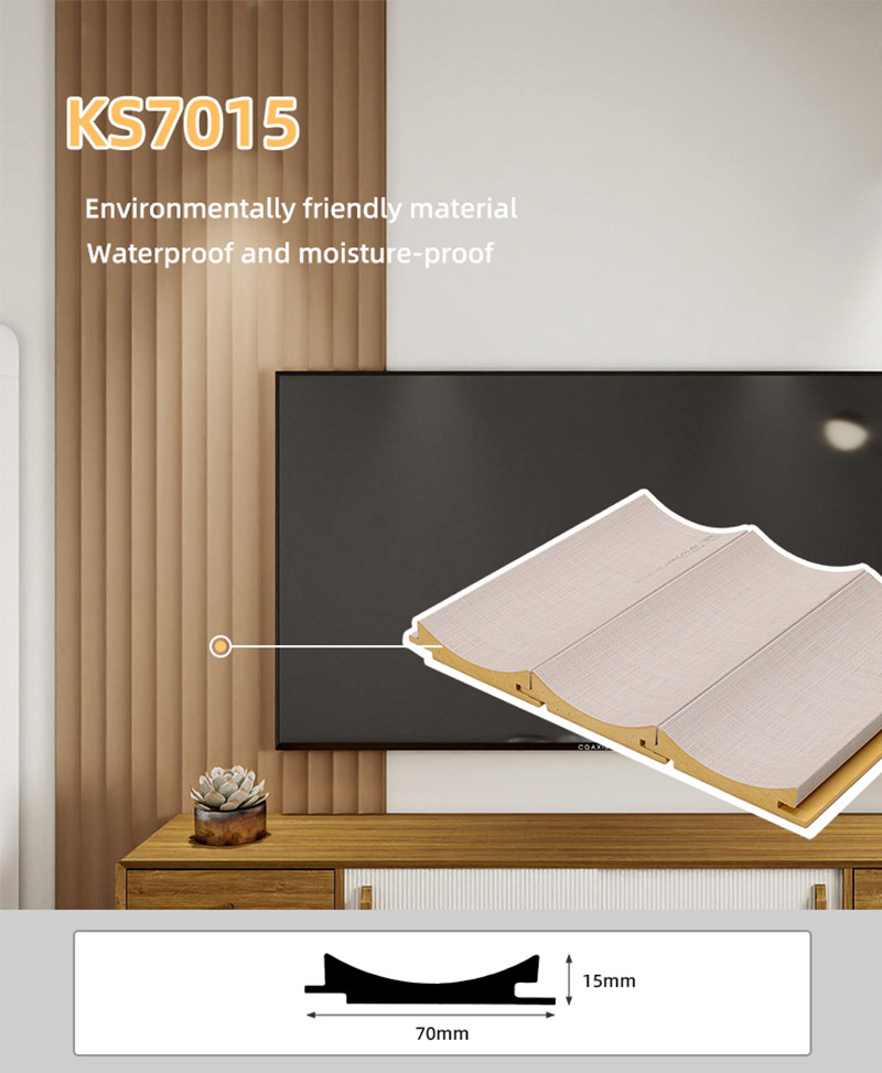 70*15mm Inner Arc Fluted Wall Panel