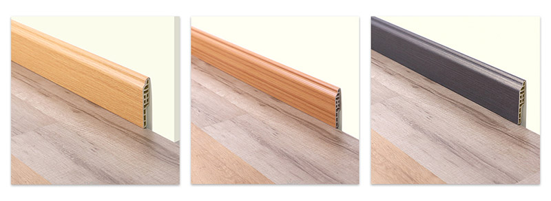 80*14mm PVC Lamb's Tongue Skirting Board