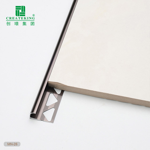 13.12x27.2mm Aluminum Alloy Curved Tile Trim