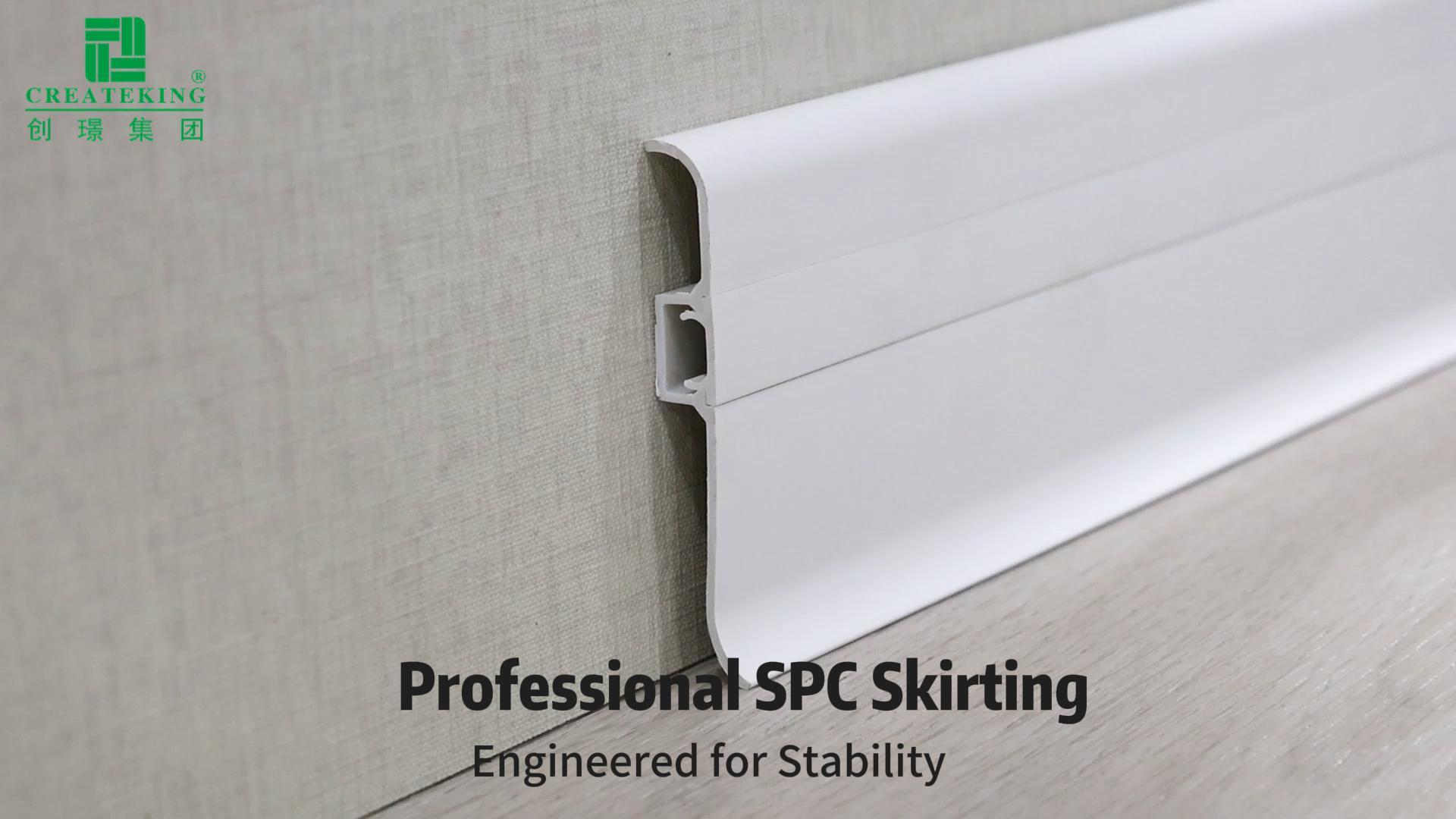 70*15mm PVC Floor Skirting with Accessories(NSF70)