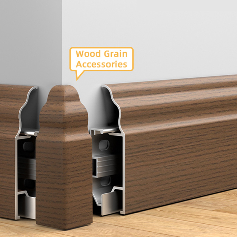 70*12mm French-style aluminum baseboard