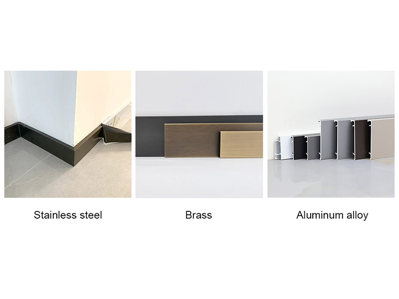 Skirting Boards In Steel, Messing, Or Aluminium Give You A Special Profile