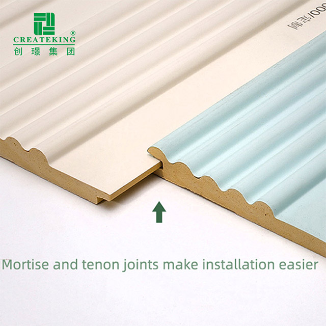 164*7.8mm Curved Solid Fluted Wall Panel