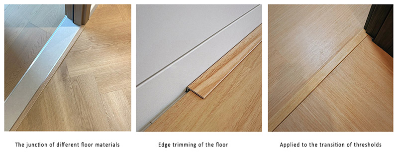 24*4mm L-shaped SPC Floor Edge Strip