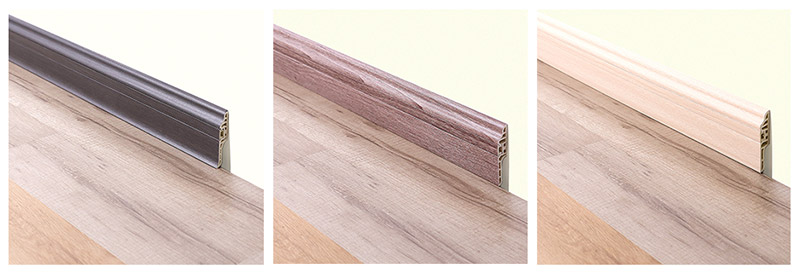 78*17mm PVC Lambs Tongue Hidden Nail Skirting Board