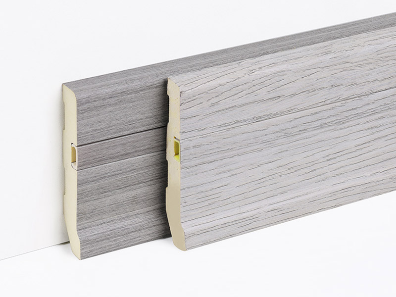75*15mm PVC Hidden Nail Solid Skirting Board