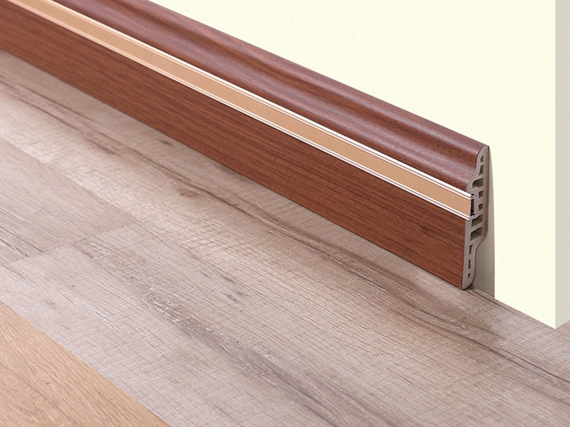90*16mm PVC Lambs Tongue Hidden Nail Skirting Board