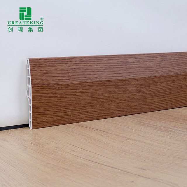 100*15mm Chamfered Hollow PVC Skirting Board