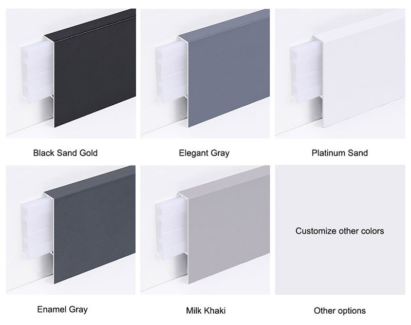 60*11mm Aluminium Alloy Baseboard