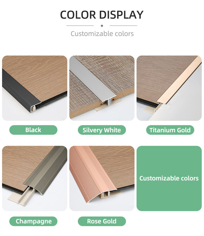Screw-on Aluminum Floor Transition Profile