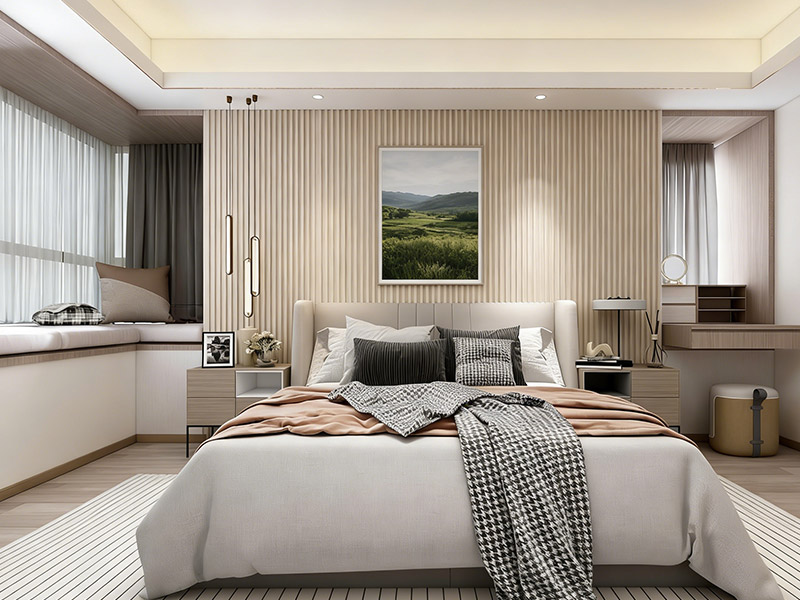 Bedroom headboard wall