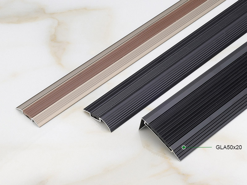 Stair Edge Nosing Trim With Rubber Insert