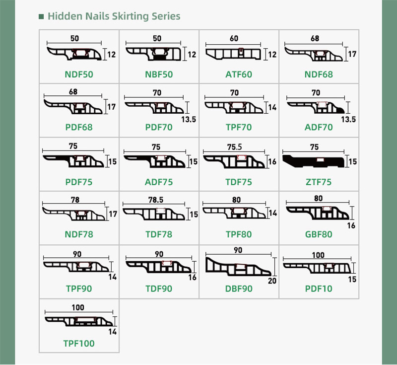 Wood-grain Waterproof Skirting Board