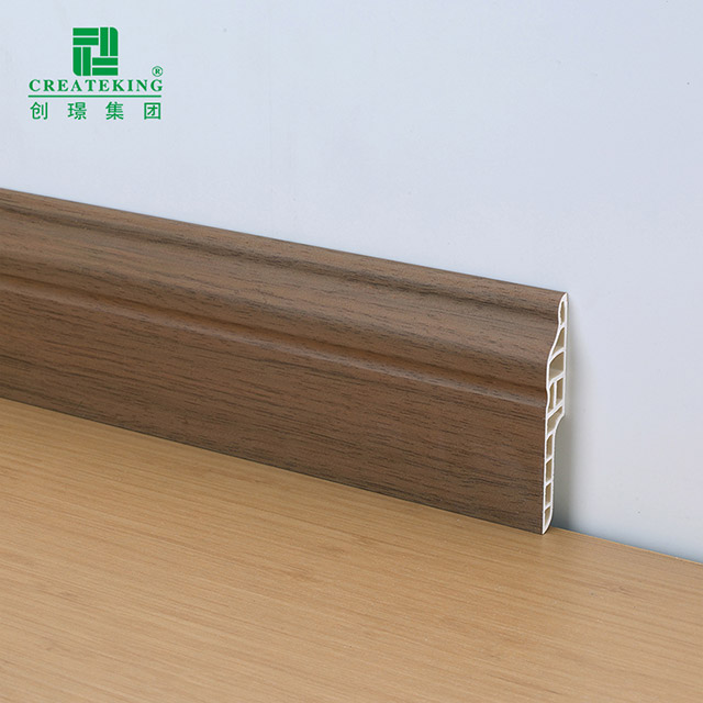 70*12mm PVC Floor Skirting for SPC Flooring