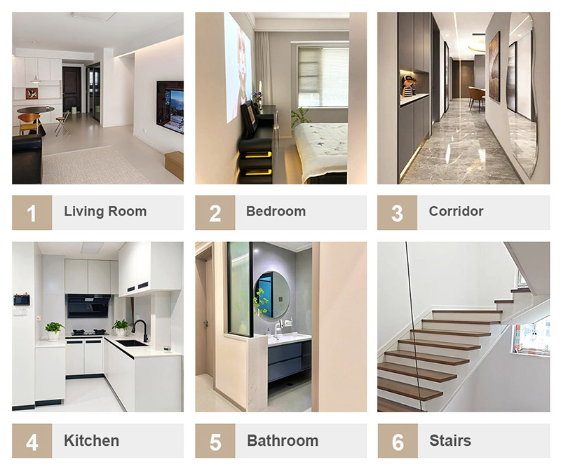 70*15mm PVC Floor Skirting with Accessories