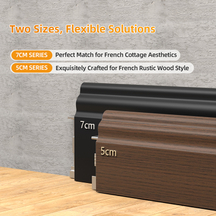 70*12mm French-style aluminum baseboard