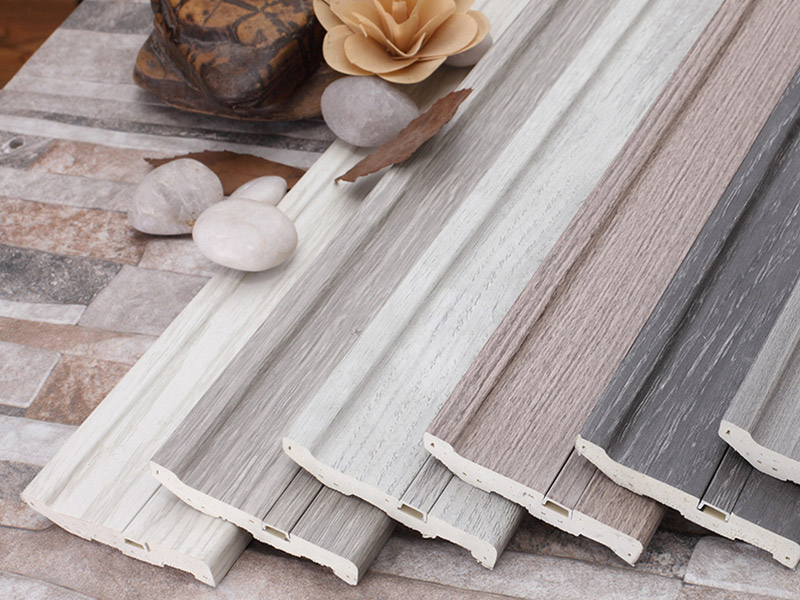 75*15mm PVC Hidden Nail Solid Skirting Board