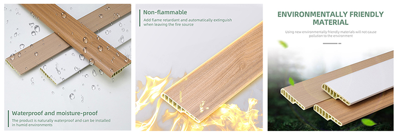 75*15mm PVC Pencil Round Skirting Board