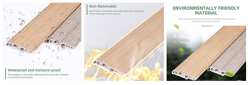 50*12mm PVC Hidden Nail Skirting Board