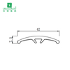 42*7.5mm Arc-Shaped Threshold Transition Strip 