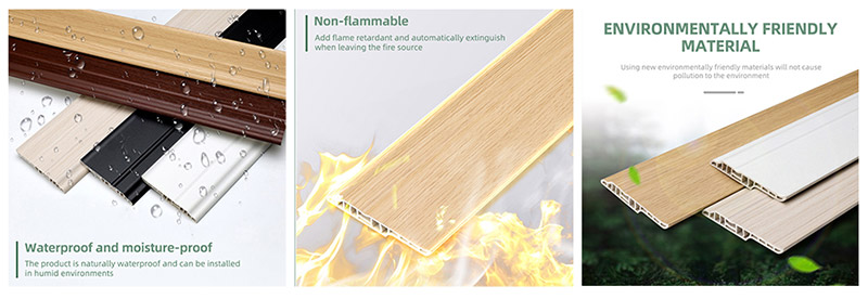 95*15.5mm PVC Lambs Tongue Skirting Board