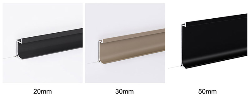 30*12 Recessed Aluminium Skirting