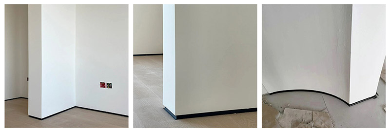 50**9.7mm Recessed Aluminium Alloy Skirting Board
