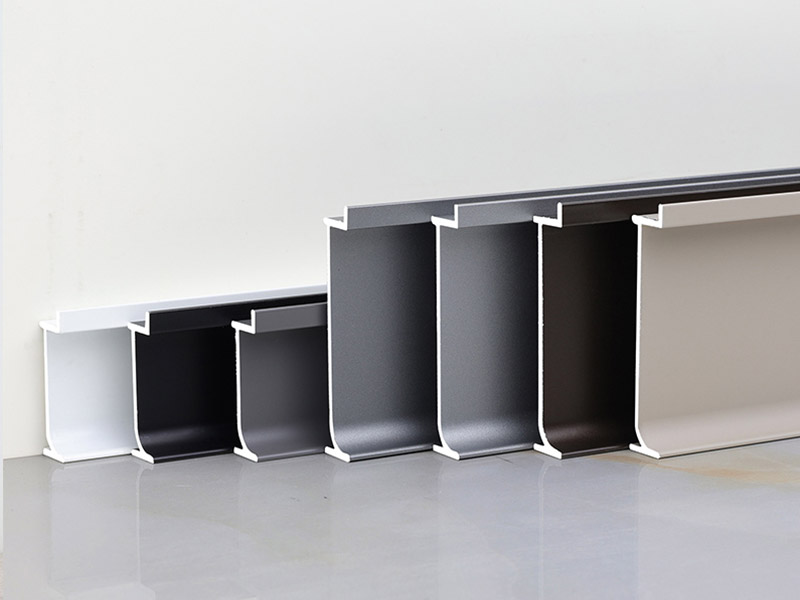 50**9.7mm Recessed Aluminium Alloy Skirting Board