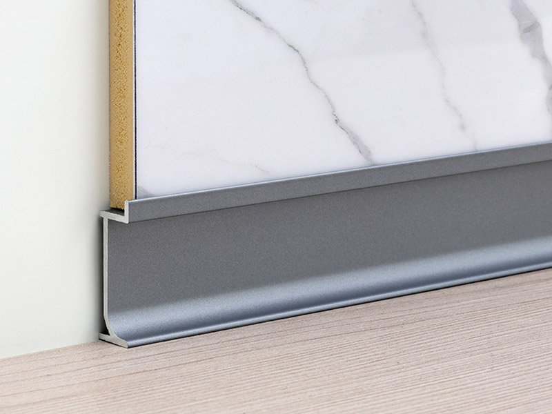 30*9.7mm Recessed Aluminium Skirting Board