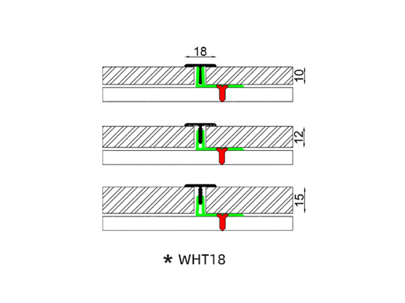 18*11.4mm T-shaped Aluminum Alloy Edge Trim