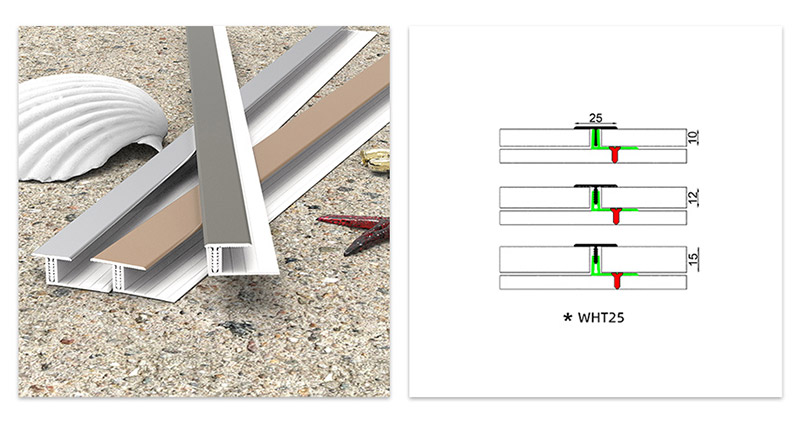 T-shaped Aluminum Alloy Floor Moldings