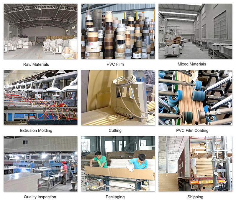 WPC wall panel production process