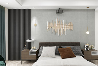 Bedroom headboard wall