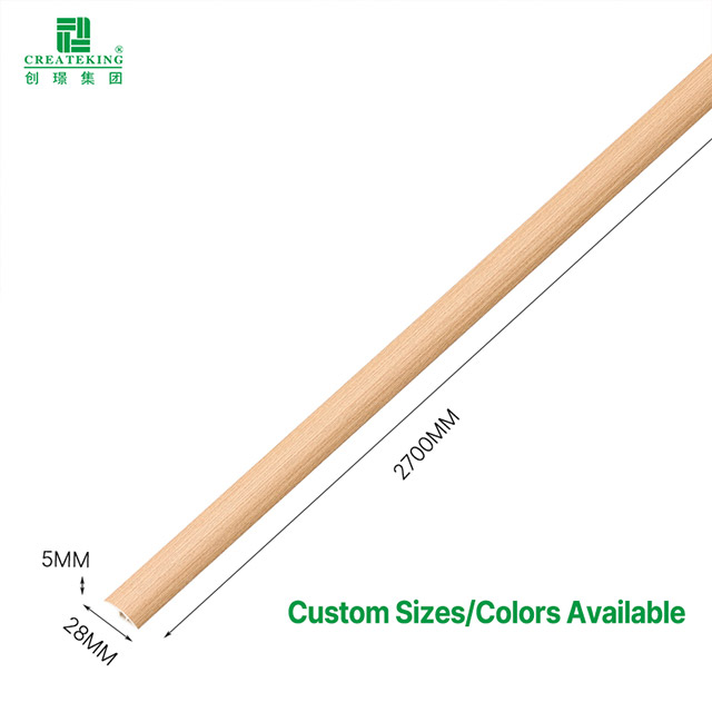 28*5mm Wood-grain PVC Flooring Reducer