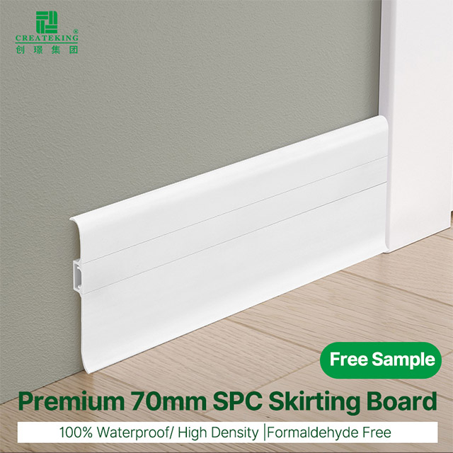 70*15mm PVC Floor Skirting with Accessories