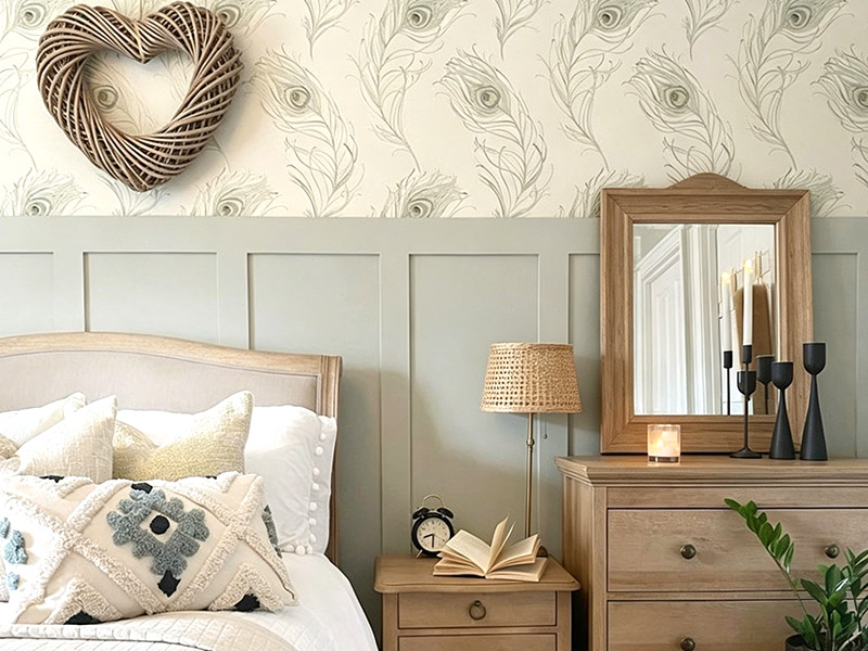 Wallpaper + Panelling Hybrid