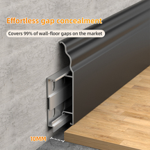 50*12mm French-style aluminum alloy skirting board